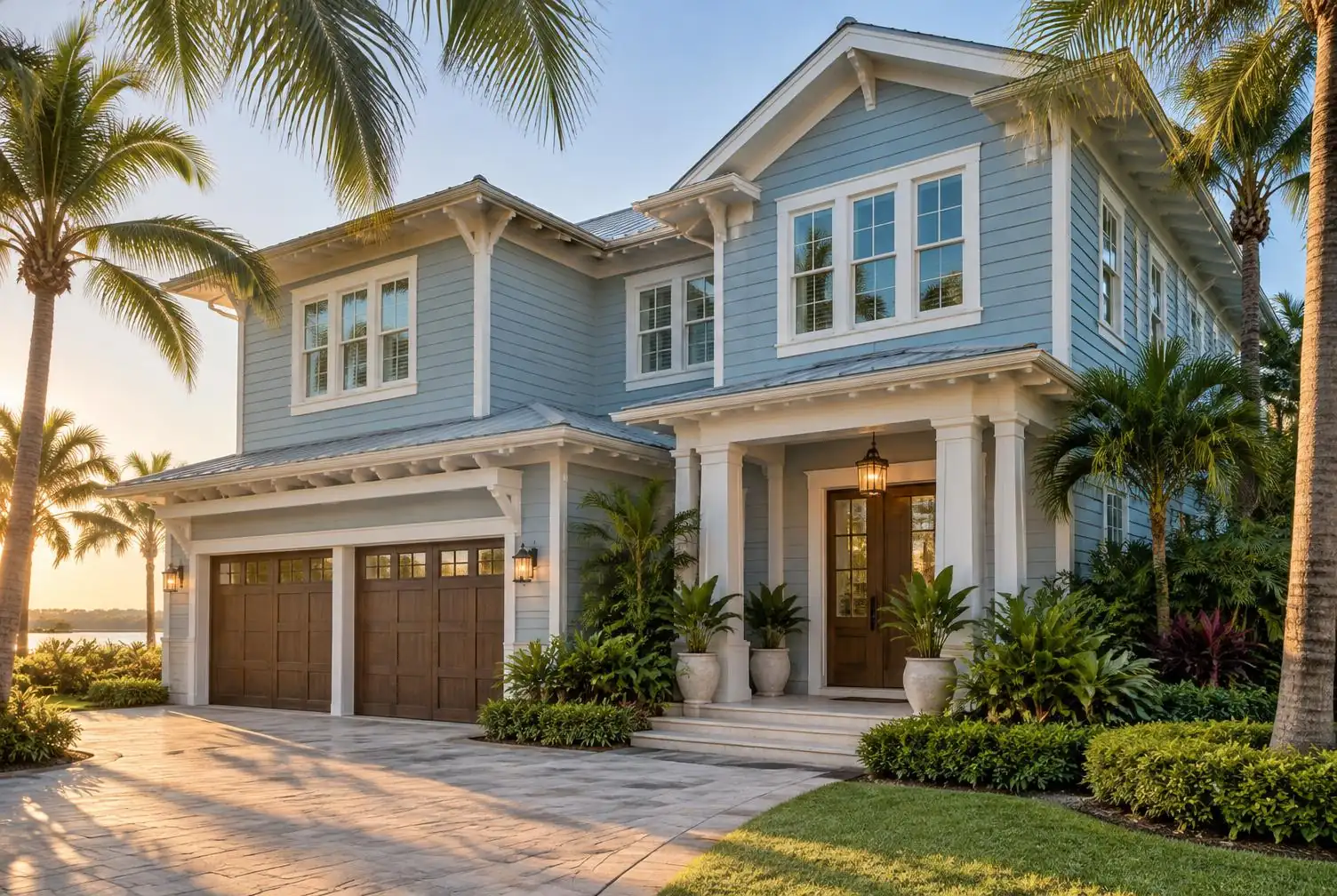 Muted coastal horizontal lap siding